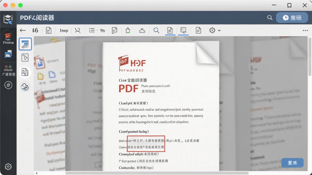 PDF全能阅读器处理各类文档的实用操作界面