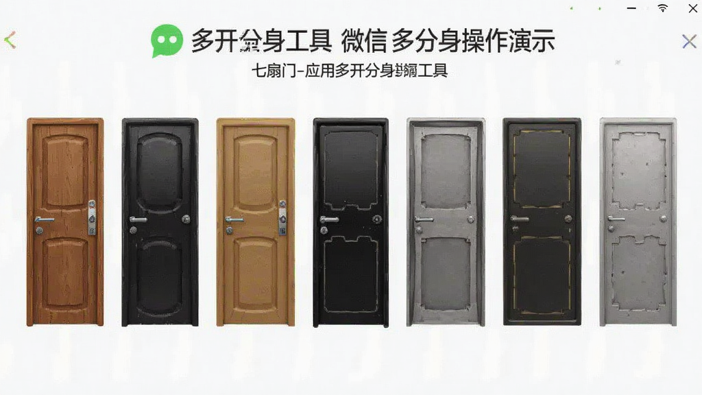 七扇门-应用多开分身工具微信多开分身操作界面演示