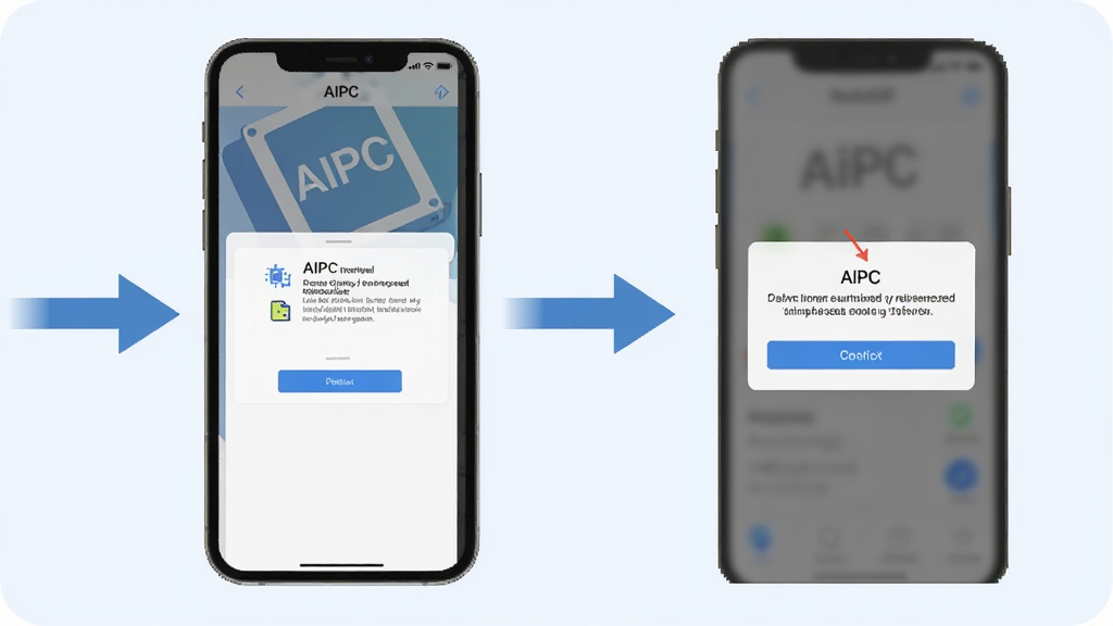 һ��չʾAIPC��װ��Ȩ�����ò����ʾ��ͼ���������ֻ���Ļ��ʾAIPC��װ�����Ȩ����Ȩ�������Ա��м�ͷָʾ�������裬����Ϊǳɫ�������ֱ�ۣ��������������ʸɾ��޶���Ԫ��