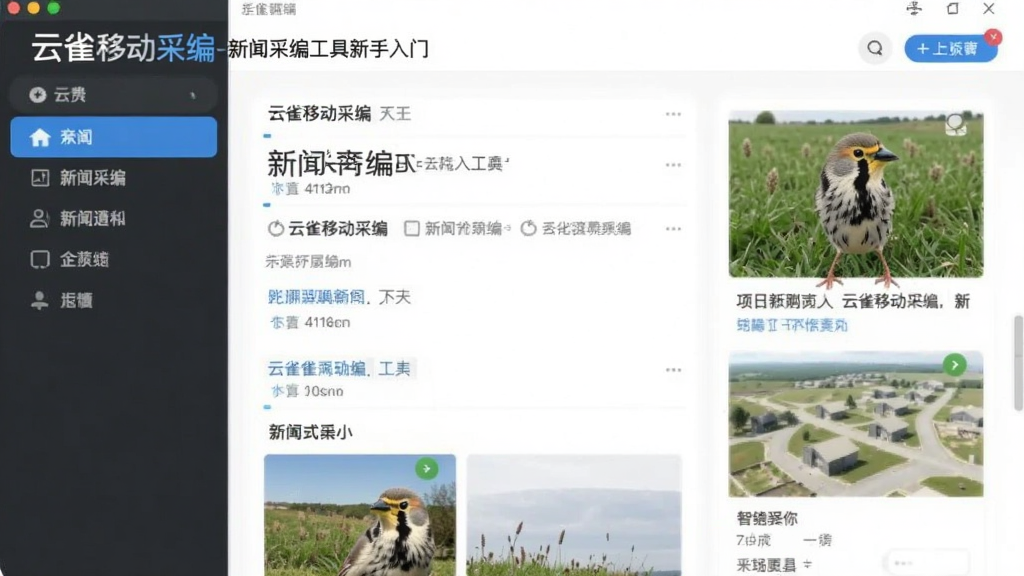 云雀移动采编-新闻采编工具新手入门界面截图