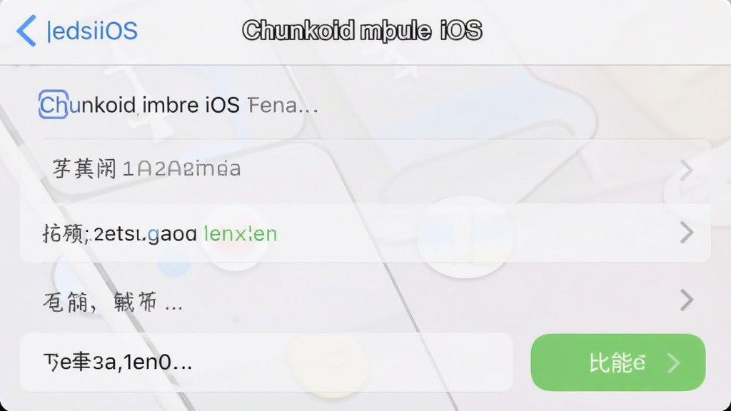 Chunkoid手机版iOS语言设置界面