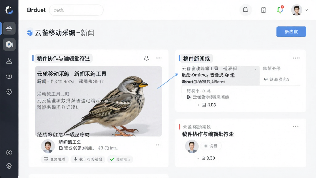 云雀移动采编-新闻采编工具 稿件协作与编辑批注界面