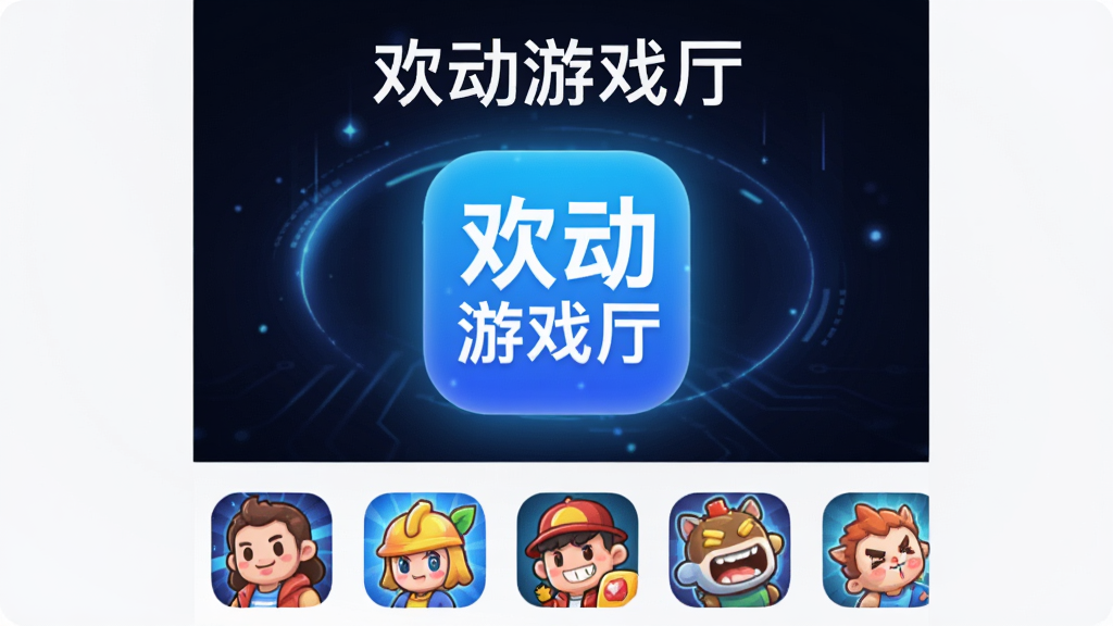 �ֻ�Ӧ���̵�չʾ���棬����λ���ǡ�������Ϸ��������ɫ����ͼ�꣬ͼ���·������Ŷ��������Ϸ��Сͼ�꣬��������ɫ�Ƽ��й��Σ����֡�������Ϸ����������ͼ���Ϸ������Ϊ�ִ���ƽ����ƣ�ϸ��Բ�󣬻��������ɾ����޶���Ԫ��