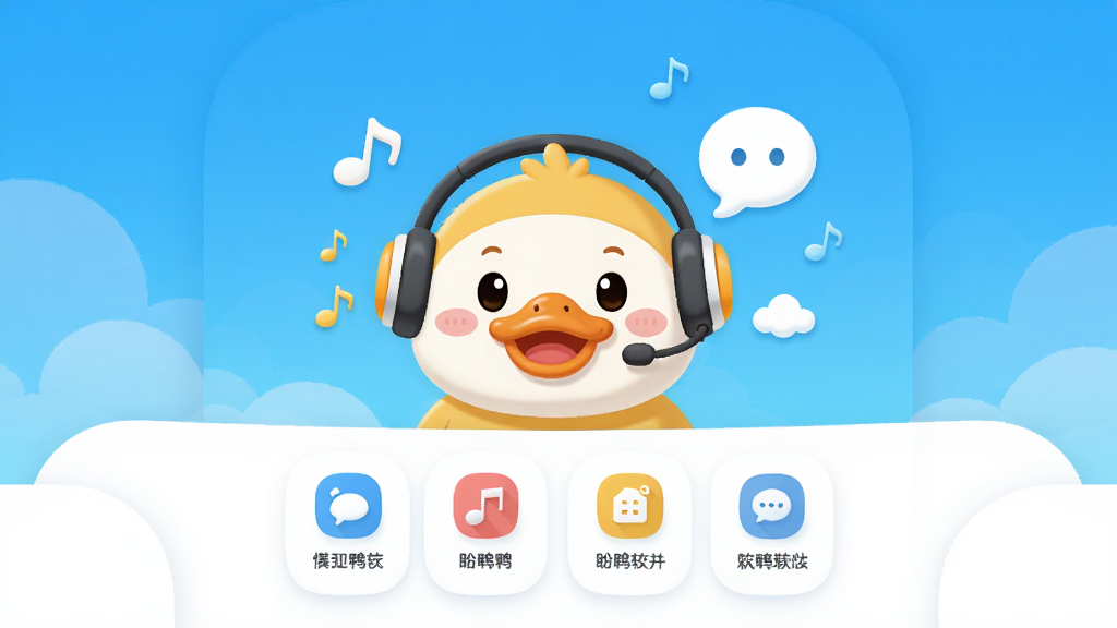 ����Ѽ����������ȫòչʾ��������һ��Բ��ɰ��Ŀ�ͨѼ��������ΪAppͼ��λ�ڻ������룬���ֲ������½ṹ���Ϸ�����������������䱳�����·��Ǽ��İ�ɫ���ܿ�Ƭ�����Ű�����չʾ���Ĺ������ͼ�꣬���Ϊ���ɻ��õı�ƽ���廭�磬ϸ����Ѽ�Ӵ��Ŷ������Ա��������ͶԻ����ݵ�׺�����ʸ��壬�ɾ��޶���Ԫ��