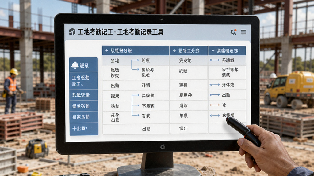 工地考勤记工-工地考勤记录工具 按班组分组记录出勤界面