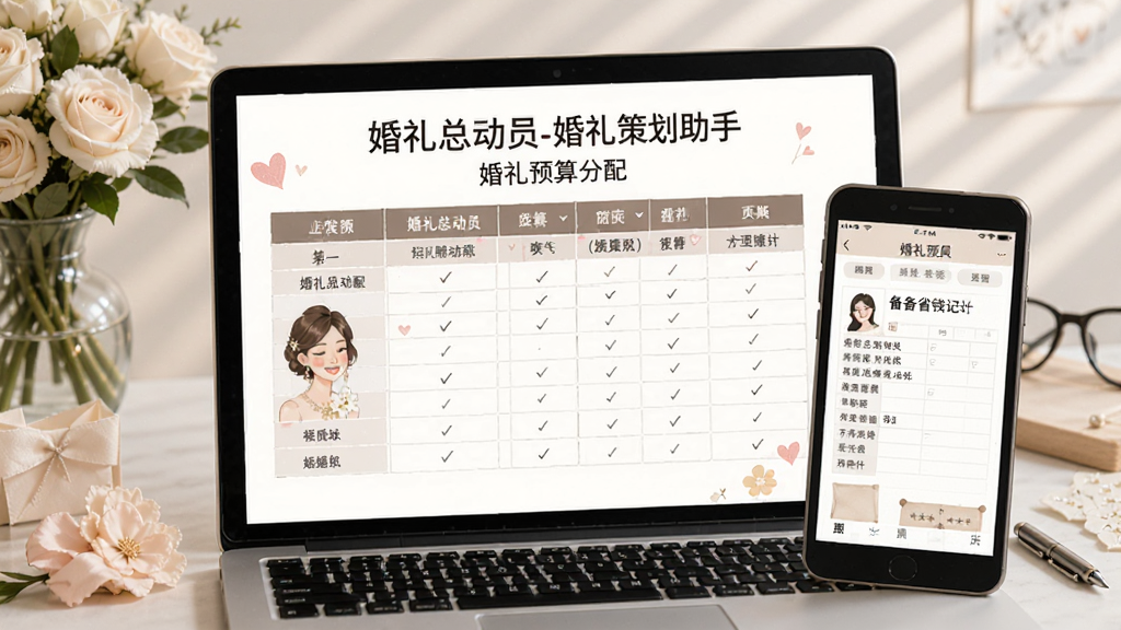 婚礼总动员-婚礼策划助手 婚礼预算分配表格 备婚省钱记账功能