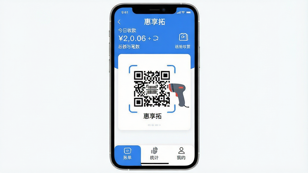 һ���ֻ���Ļչʾ�������ء�Ӧ�������棬������������Ŀ���տ��ά���ɨ��ǹͼ�꣬������ʾ�������տ�ܶ���������ײ����˵���ͳ�ơ��ҵ�����ѡ����������������ɫ������ִ���ƽ��ͼ��Բ�������������ɾ���������ʸ��壬���ּ�࣬���ֱ�ǩ��ȷ��ͻ���������ء�Ʒ�����ơ�