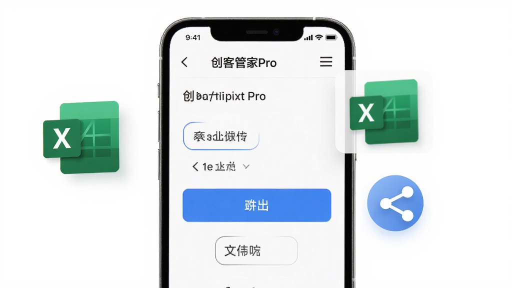 ���͹ܼ�Pro ���ݵ������ܽ��棬�ֻ���Ļ��ʾ������ť���ļ���ʽѡ���Ļ�Ա�Ʈ����Excel����ͼ��ͷ���ͼ�꣬����Ϊ����ɫ����񼫼�Ƽ���ϸ�����������ʸɾ��޶���Ԫ��