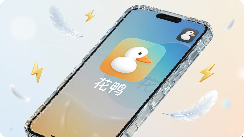 һ��͸�������ʸе��ֻ�ģ�ͣ���Ļ����ʾ����Ѽ��App��ͼ������ƣ���ΧƯ�����������������ٵ���ë��������ţ�����Ϊ��͵Ľ���ɫ�����Ƽ���Լ��ϸ�ھ��£����ʸɾ��޶���Ԫ��