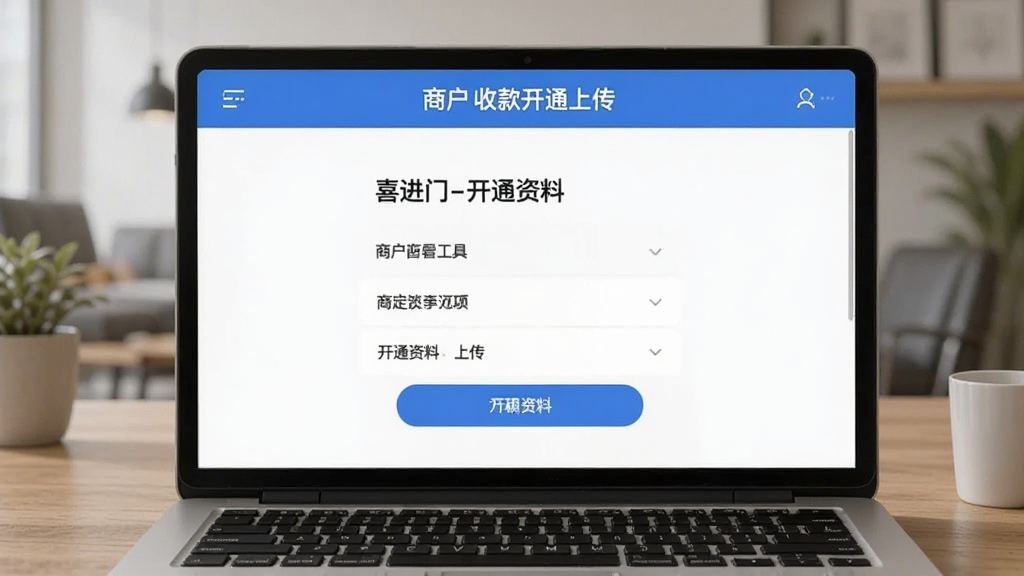 喜进门-商户收款工具开通资料上传页面