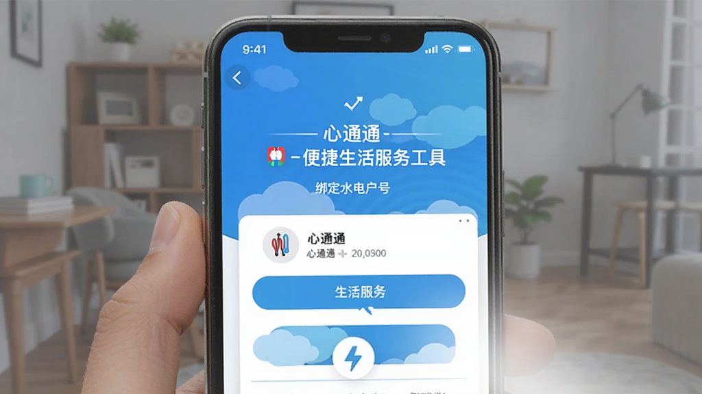 心通通-便捷生活服务工具 绑定水电户号页面