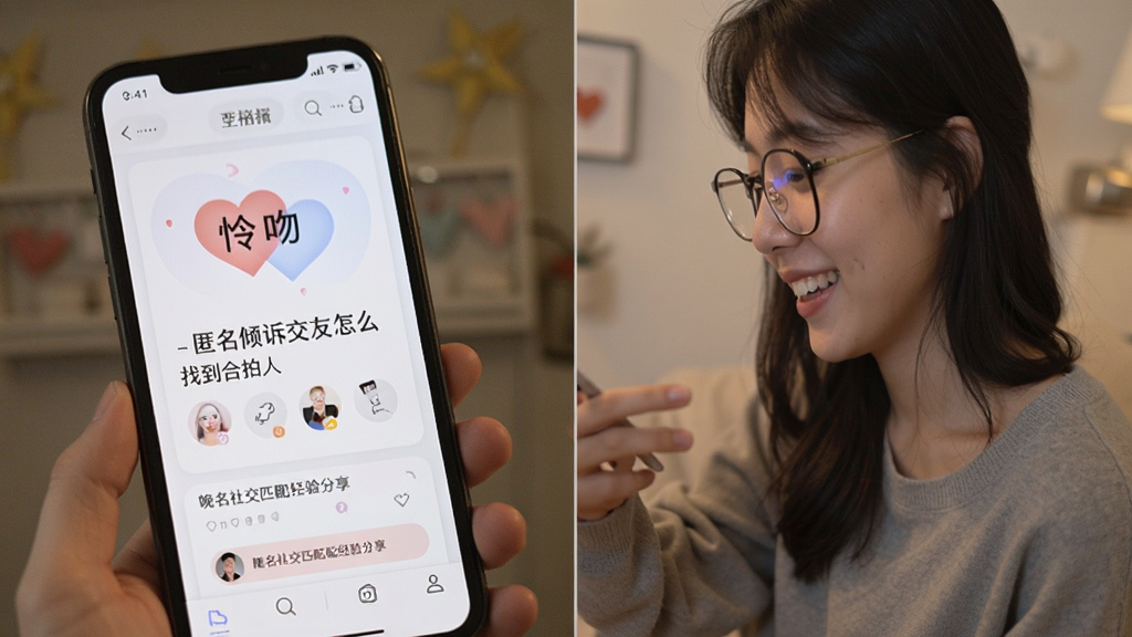 怜吻-匿名倾诉交友怎么找到合拍的人 匿名社交匹配经验分享