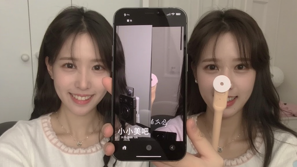 小小美吧-手机美颜工具自然光下拍摄效果对比