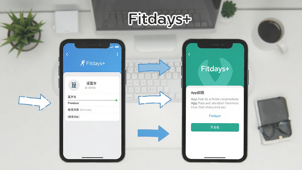 Fitdays+ ʹ�ý̳�ʾ��ͼ���ֻ���Ļ��ʾ�������ú�AppȨ�޿������棬�Ա��м�ͷ��ע���裬�����Ǽ������棬����ƽ����ѧͼ���������������ֱ�ע