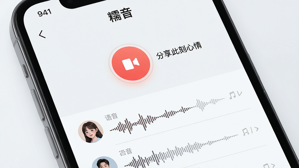 һ���ֻ���Ļ��д��չʾ��Ŵ����App�Ķ�̬����ҳ�棬ҳ��������һ����Ŀ��¼����ť���Ա������֡������˿����顱���·��Ǽ������е�������̬��ÿ�������в���ͼ��ͷ�񣬱����Ǹɾ���ǳɫϵ�����ּ�࣬����ִ���ϸ�����������ʸɾ����޶���Ԫ��