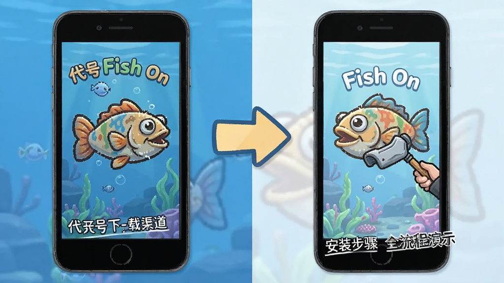 ����Fish On���°����������밲װ����ȫ������ʾͼ