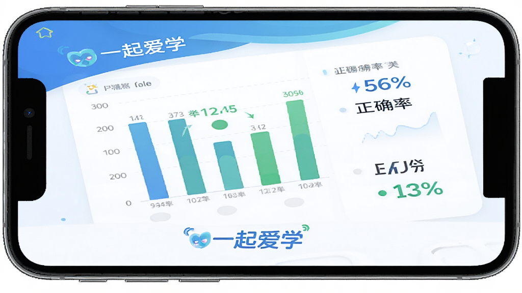 һ��չʾ��һ��ѧ��ѧ�鱨��ҳ����ֻ�����ͼ����Ļ����ʾ��״ͼ����ȷ�ʰٷֱȣ�ͼ���·��С�һ��ѧ�����ֱ�ʶ��������ɫ����ɫ����ɫΪ��������ִ���࣬���ʸɾ����޶���Ԫ��