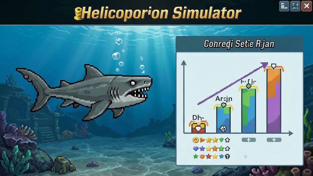 旋齿鲨模拟器无限金币版(Helicoprion Simulator) 金币消费与属性升级界面