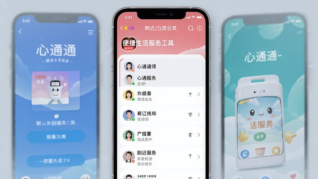 心通通-便捷生活服务工具 附近服务分类列表页面