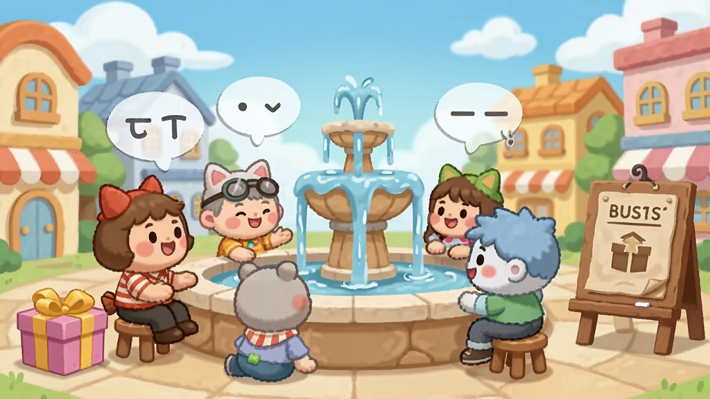 ����С��������԰��ɫ����������������ͨ����Χ���ڹ㳡��Ȫ�ԣ�ͷ���жԻ����ݣ��Ա�������к�������ʾ�壬������������ƺͲ�ɫ�����������ܰ�ɰ������ʸɾ��޶���Ԫ��