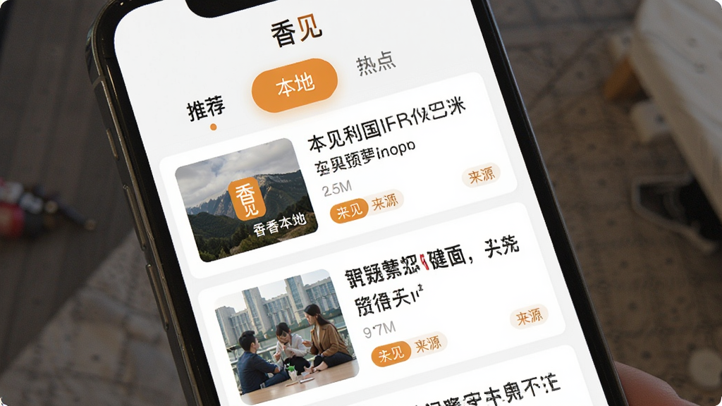 ���App������ѶƵ�����棬�ֻ���Ļ��ʾ�����б���Ƭ��ÿ����Ƭ��������ͼ���������Դ��ǩ�������С��Ƽ��������ء����ȵ㡱��Ƶ�������ǩ�������԰�ɫΪ�ף���׺ů��ɫ�����������ˬ��������������Ļ����ʾ�����������