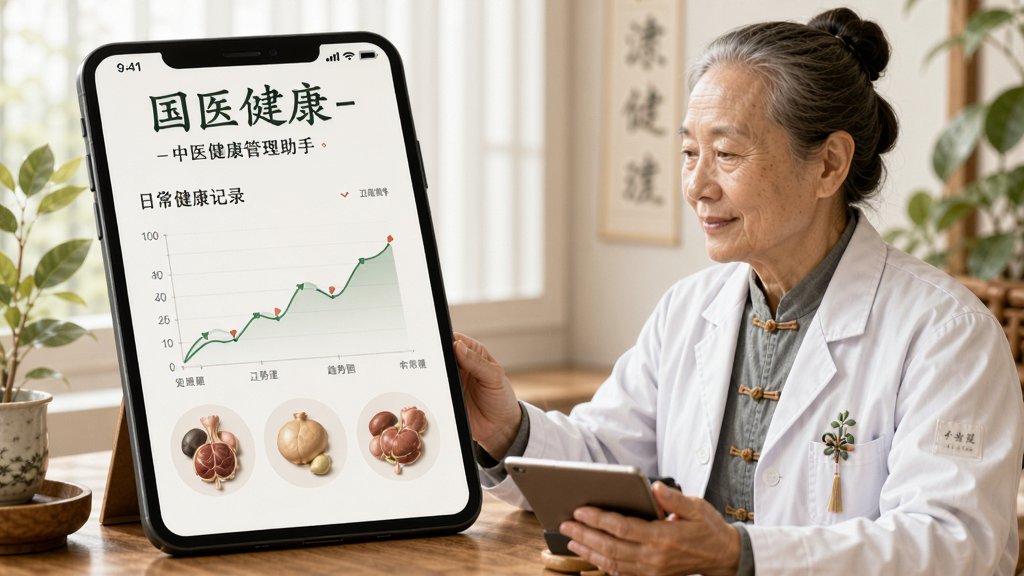 国医健康-中医健康管理助手 日常健康记录 趋势图 中医调理建议