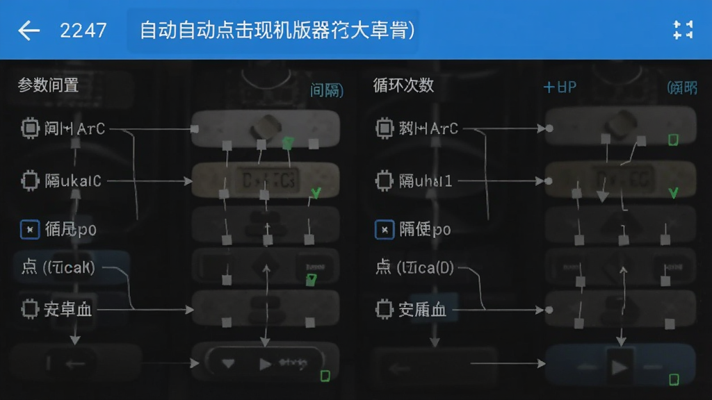 自动点击手机连点器安卓版参数设置间隔与循环次数界面截图