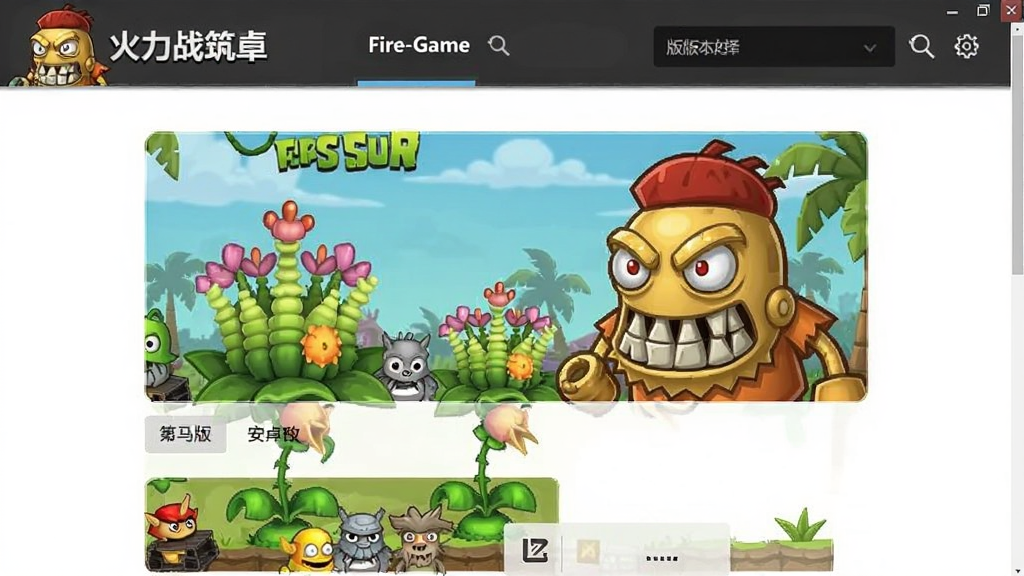 ֲ���ս��ʬ�����氲׿��(Fire-Game) ����ҳ�� �汾ѡ��